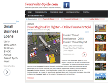Tablet Screenshot of feuerwehr-spiele.com